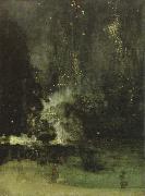 nocturne in black and gold the falling rocket James Mcneill Whistler